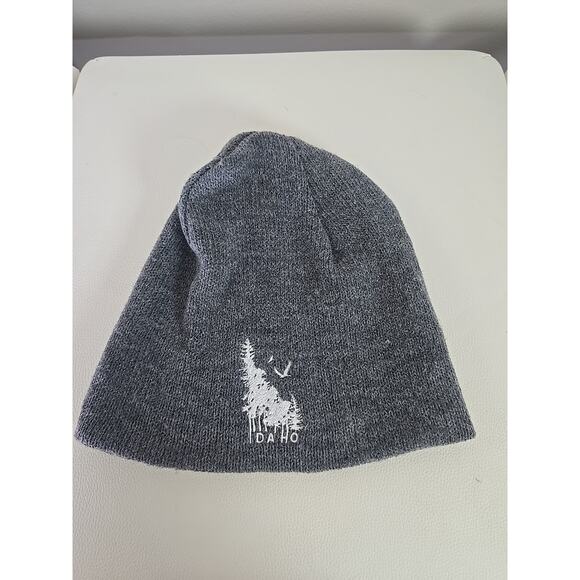 Embroidered Idaho Beanie Hat Winter Holiday Indie Grunge School Camping Fall - Picture 1 of 5